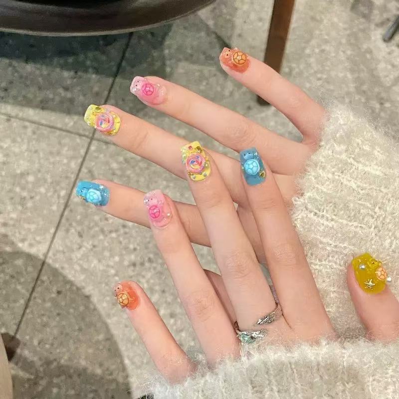 Resin Art Case - 100 قطعة من الزخارف الراتنجية الملونة
