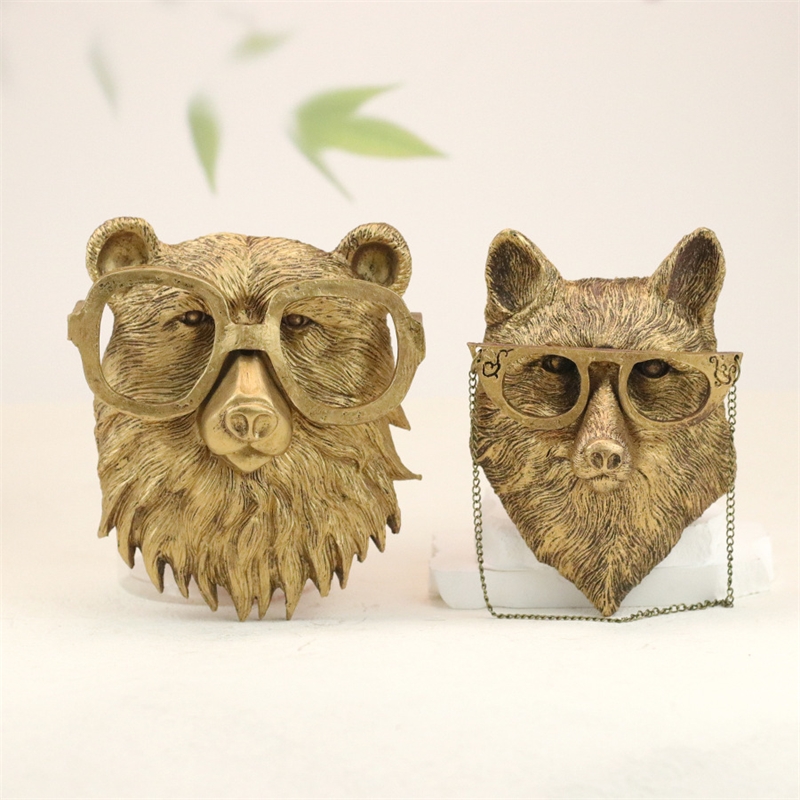 Resin Art Wedding Gift - ديكور حائط على شكل رأس حيوان
