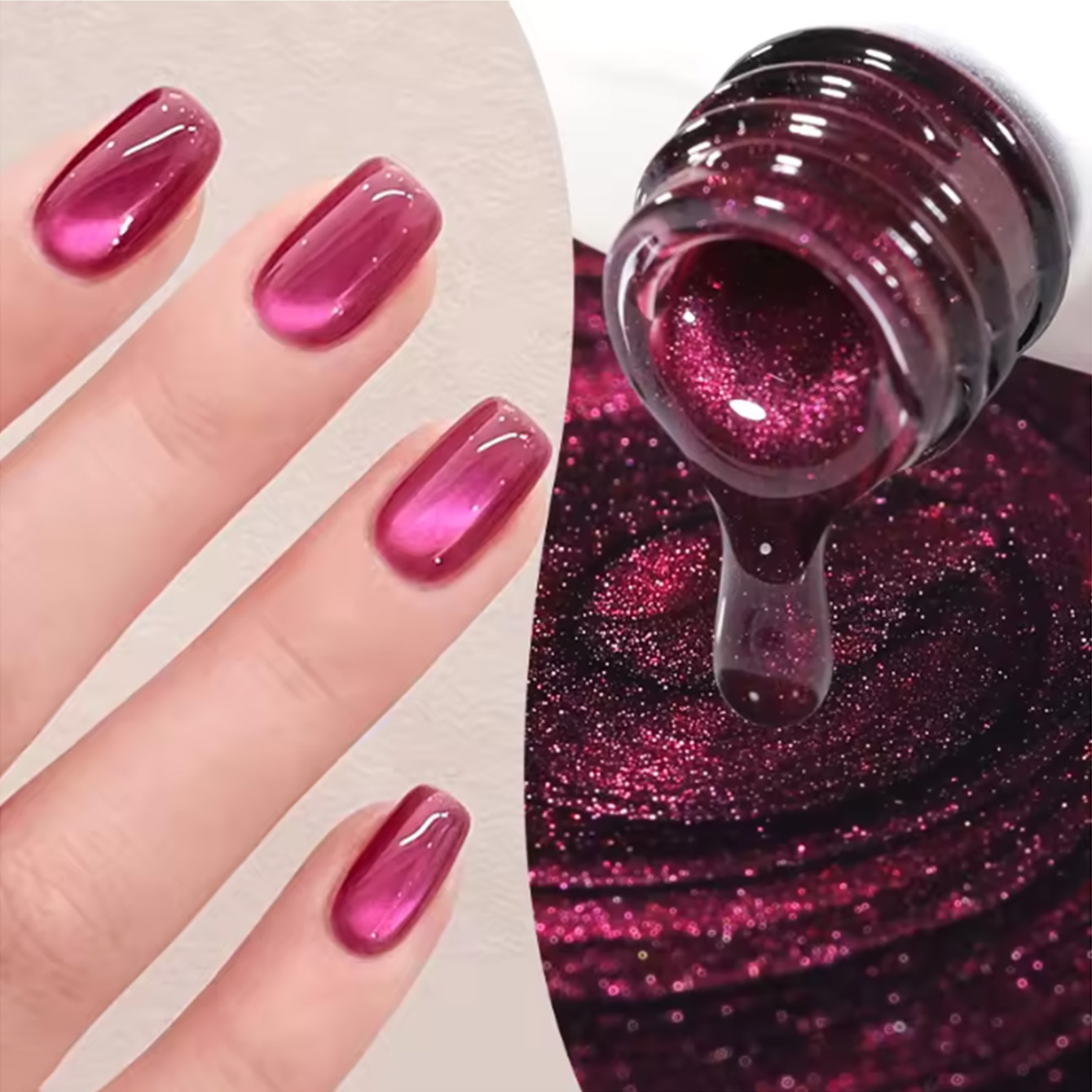 Resin Art Rose - شاكا 1 قطعة طلاء أظافر جل
