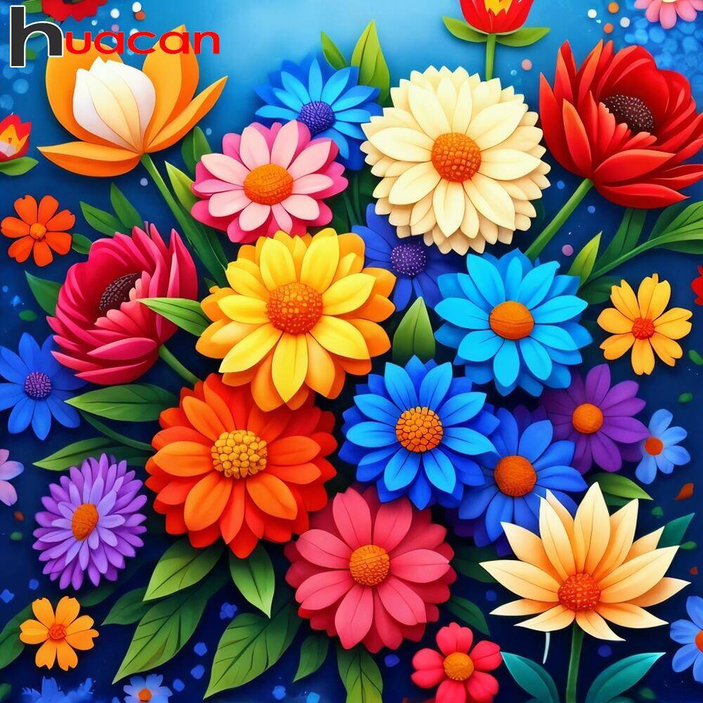 Resin Art Wallpaper - Huacan الماس الفن فسيفساء أطقم زهرة