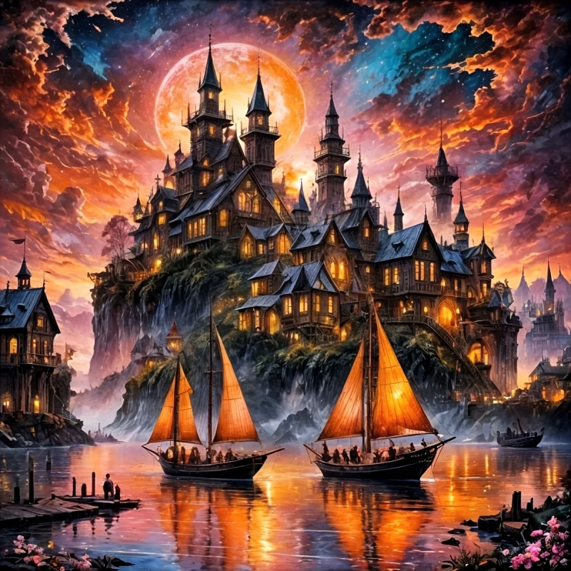 طقم رسم بالألماس، أنماط القلعة - مراجعة Resin Art Work وسعره