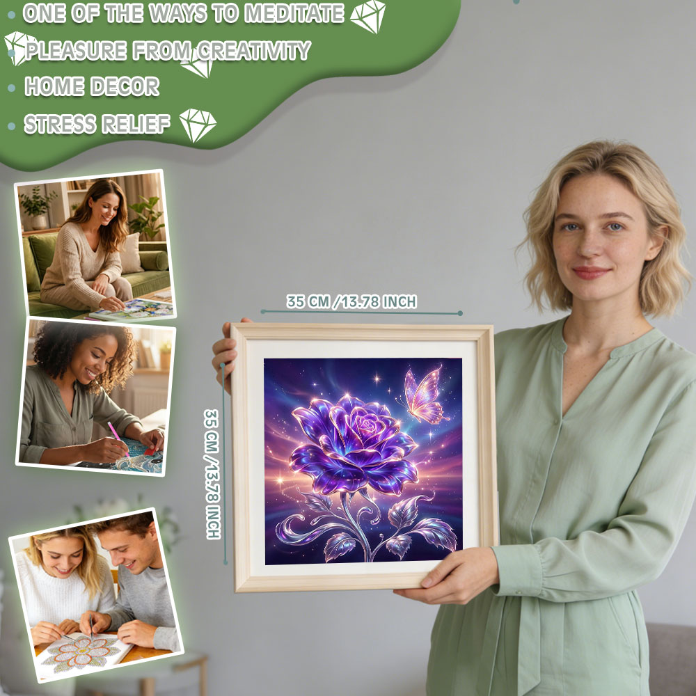 لوحات فنية مزخرفة بالألماس من  - مراجعة Resin Art Rose وسعره