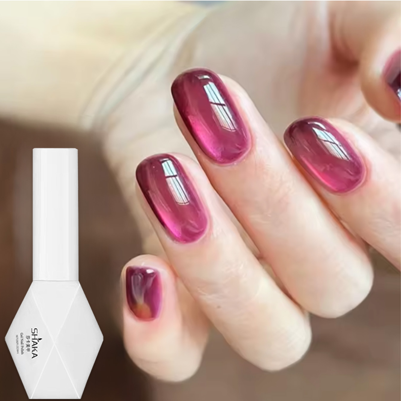 شاكا 1 قطعة طلاء أظافر جل بلون - مراجعة Resin Art Rose وسعره