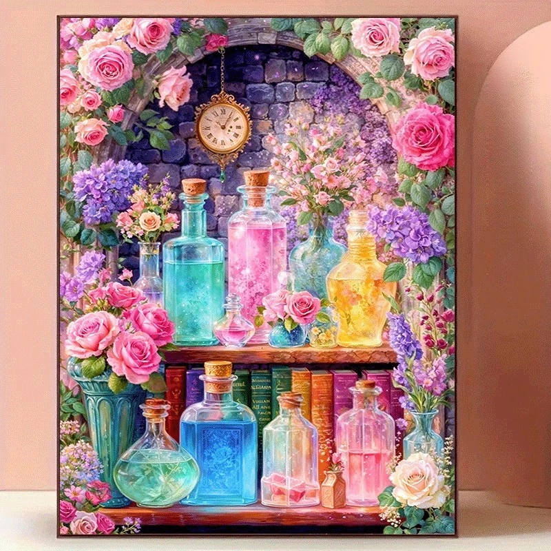 لوحة ماسية ملونة بتصميم زهور/ك - مراجعة Resin Art Work وسعره