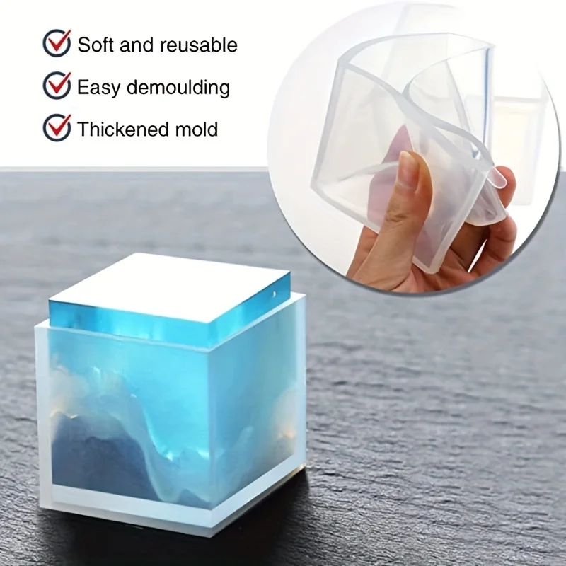 5 قطعة قالب راتينج مربع سيليكو - مراجعة Resin Art Case وسعره